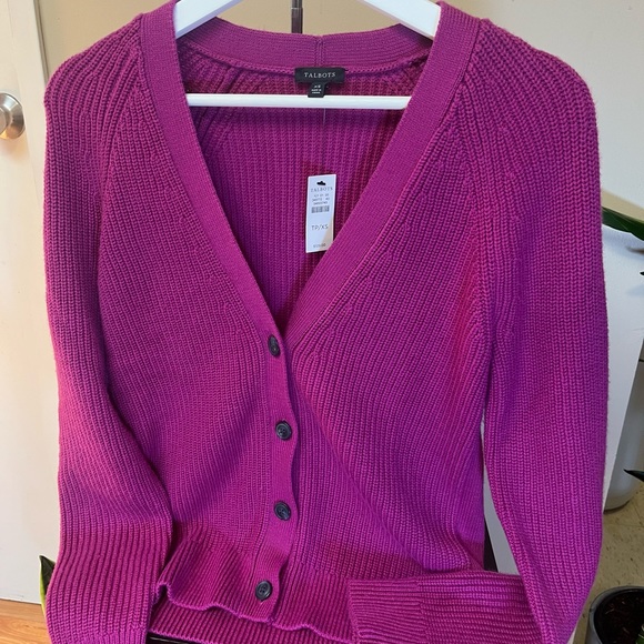 NWT Talbots Cardigan Violet. Various sizes available. - Picture 8 of 12